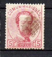 Col33 Espagne Spain 1872 N° 117 Oblitéré Cote : 9,00€ - Used Stamps