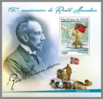 NIGER 2022 MNH Roald Amundsen S/S - OFFICIAL ISSUE - DHQ2322 - Poolreizigers & Beroemdheden