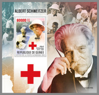 GUINEA REP. 2022 MNH Albert Schweitzer Red Cross Rotes Kreuz Croix Rouge S/S - IMPERFORATED - DHQ2322 - Albert Schweitzer