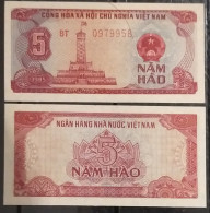 Vietnam Viet Nam 5 Hao UNC Banknote Note 1985 - Pick # 89a / 02 Photos - Viêt-Nam