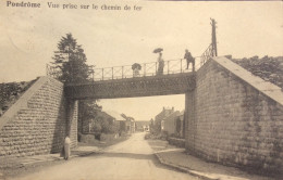 Pondrôme Vue Prise Sur Le Chemin De Fer Du Train Animation 1911 - Beauraing