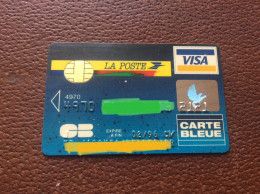 CARTE BANCAIRE  La Poste  VISA - Tarjeta Bancaria Desechable