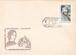 BUDAPEST MEDICAL WORKERS PHILATELIC EXHIBITION, SPECIAL COVER, 1987, HUNGARY - Cartas & Documentos