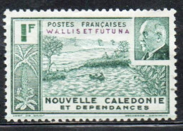 WALLIS AND FUTUNA ISLANDS 1941 NEW CALEDONIA OVERPRINTED PETAIN ISSUE 1.00fr MH - Ungebraucht