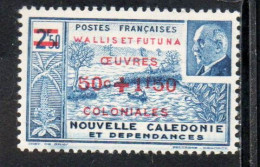 WALLIS AND FUTUNA ISLANDS 1944 NEW CALEDONIA SURCHARGED  PETAIN ISSUE 0.50fr + 1.50 On 2.50 MNH - Nuovi