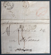 France, Griffe PAYS D'OUTREMER PAR LE HAVRE 4.3.1836 Sur Lettre De Tampico, Mexique - ACHEMINEUR ! - (B2378) - Marques D'entrées