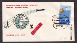 Yugoslavia 1967 - First Day Of Exhibition - Rocket Mail Envelope, Commemorative Cancel / 2 Scans - FDC