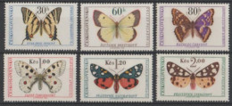 1966 Cecoslovacchia Butterflies Set MNH** Te184 - Vlinders