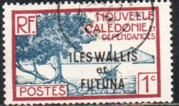 WALLIS AND FUTUNA ISLANDS 1930 1940 BAY OF PALETUVIERS POINT OVERPRINTED 1c USED USATO OBLITERE' - Usados