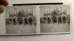 Photographie Stéréoscopique Plaque De Verre Venise Italie Basilique Saint-Marc Début XXème - Glasdias