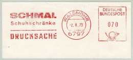 Deutsche Bundespost 1973, Freistempel / EMA / Meterstamp Schmal Schuhschränke Waldmohr - Textile