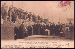 +++ CPA - FROYENNES LEZ TOURNAI - Pose De La Première Pierre Du Pensionnat Des Frères De Passy - 1904   // - Tournai