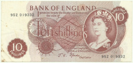 Great Britain - 10 Shillings - ND ( 1966 - 1970 ) - Pick 373.c - Serie 95Z - England, United Kingdom - 10 Schilling