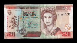 Belice Belize 20 Dólares Elizabeth II 1997 Pick 63a Mbc+ Vf+ - Belize