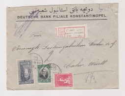 TURKEY  1927 Stamboul Galata Registered Cover To Germany - Cartas & Documentos