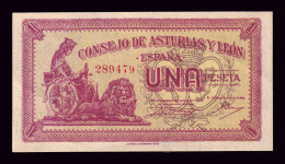 España Spain 1 Peseta ND 1936 Pick S604 Sc- AUnc - 1-2 Peseten