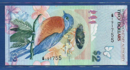 BERMUDA - P.57a – 2 Dollars 2009 UNC, S/n "Bermuda Onion" 191755 - Bermudas