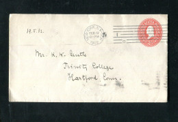 "USA" 1902, Ganzsachenumschlag Ex N.Y. Nach Hartford (13324) - 1901-20