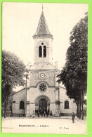 MONTGERON (91) LA PLACE DEVANT L'EGLISE ET COMMUNIANTS SUR LE PARVIS VOIR PHOTOS R/V - Montgeron