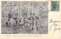 FRANCE - NOUVELLE CALEDONIE - Chef Et Canaques De La Tribu De Moindou - Carte Postale Ancienne - Nouvelle Calédonie