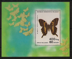 MADAGASCAR - 1984 - Bloc Feuillet BF N°Yv. 27 - Papillon - Neuf Luxe ** / MNH / Postfrisch - Vlinders