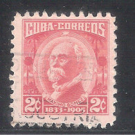 Cuba 1954- 1 Sello Usado Y Circulado - Máximo Gómez - Oblitérés