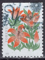 2022 (forever) Wood Lily, Used - Used Stamps