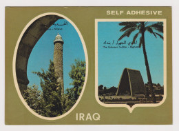 Iraq Nineva Al-Hadba' Minaret, The Unknown Soldier Monument Baghdad View Vintage Photo Postcard RPPc (64632) - Iraq