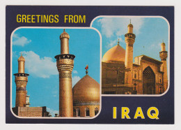 Iraq Greetings From IRAQ Najaf Imam Ali Mosque Holy Shrine View Vintage Photo Postcard RPPc (64624) - Iraq