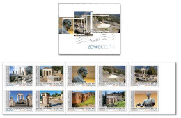 Greece 2019 Delphi Booklet Of 10 Self-Adhesive Stamps - Cuadernillos