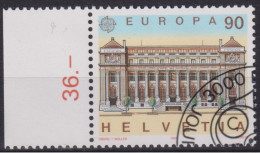 1990 Schweiz  ET, Mi:CH 1416, Yt:CH 1348,  Zum:CH 798, Genf Kreispostdirektion, EUROPA-Marke - Gebruikt