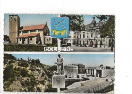 Bollene (84) : 4 Vues Avec Blason Dont Le Village De Barry En 1963 GF. - Bollene