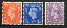 Col33 Grande Bretagne Great Britain 1937 N° 212 à 214 Neuf X MH Cote : 5,30€ - Unused Stamps