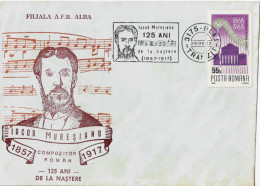 IACOB MURESIANU 1815-1917 MUZICIAN ,BLAJ SPECIAL COVER ROMANIA - Lettres & Documents