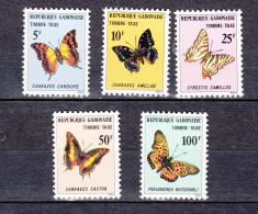 Gabon 1978,5V In Set,butterflies,vlinders,schmetterlinge,papillons,mariposas,MNH/Postfris(A4734) - Vlinders