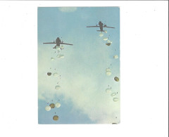 THEME MILIARIA AVIATION  PARACHUTISME   LARGAGE EN FORMATION  TRANSALL C 160       ****           A  SAISIR **** - Parachutespringen