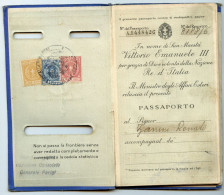 Passaporto Per L'Estero.Regno D'Italia.1932.consolado Général D'italia In Parigi.Royaume D'Italie Passeport. Consulat. - Unclassified