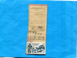 TOGO-coupon De Mandat De 200rs CadSokodé-1949  Affranchi Pour 3frs - Cartas & Documentos