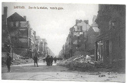 CPA Louvain, Rue De La Station, Vers La Gare - Leuven