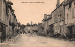 Chaource - La Rue De L'étape - Vue Peu Courante - Chaource