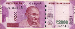 INDIA 2000 RUPEES 2017 R VF P- 116d "free Shipping Via Registered Air Mail" - Indien