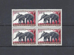 RUANDA-URUNDI (1961 Mi#182 Animals OVP 4xBlocks) MNH SuperB - Ungebraucht