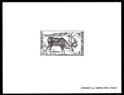 FSAT(1987) Reindeer. Deluxe Sheet. Scott No 130. Yvert No 123. - Non Dentelés, épreuves & Variétés