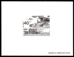 F.S.A.T.(1989) Permanent Establishments. Deluxe Sheet. Scott No C102, Yvert No PA104. - Imperforates, Proofs & Errors