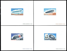 MALI(1977) Zeppelins. Set Of 4 Deluxe Sheets. History Of The Zeppelin. Scott Nos C305-8, Yvert Nos PA300-3. - Mali (1959-...)