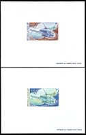 F.S.A.T.(1981) Alouette Helicopters. Set Of 2 Deluxe Sheets. Scott Nos 95-6, Yvert Nos 92-3. - Imperforates, Proofs & Errors