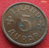 Iceland 5 Aurar 1931 KM# 7.1 Lt 140 *V1T Islandia Islande Island Ijsland - Islanda