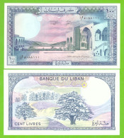 LEBANON 100 LIVRES 1988 P-66d UNC - Liban