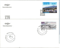 58170 - ISLAND Iceland - POSTAL HISTORY: 2012 Set Of 10 FDC COVERS - BIRDS Sport - FDC