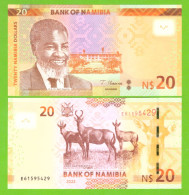 NAMIBIA 20 DOLLARS 2022 P-17 UNC - Namibië